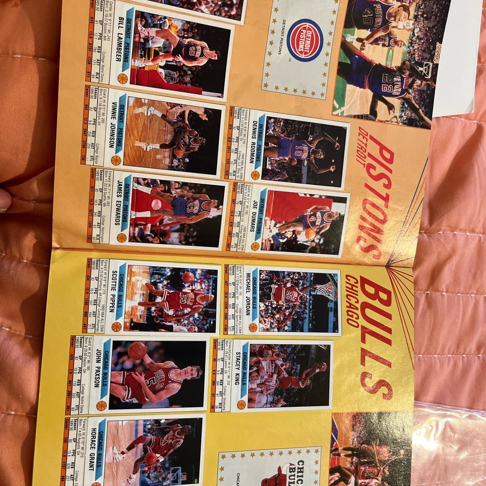 Panini Basketball Sticker Album 1990-91 Premiere Edition Jordan Pippen Bird Good - Picture 2 of 8